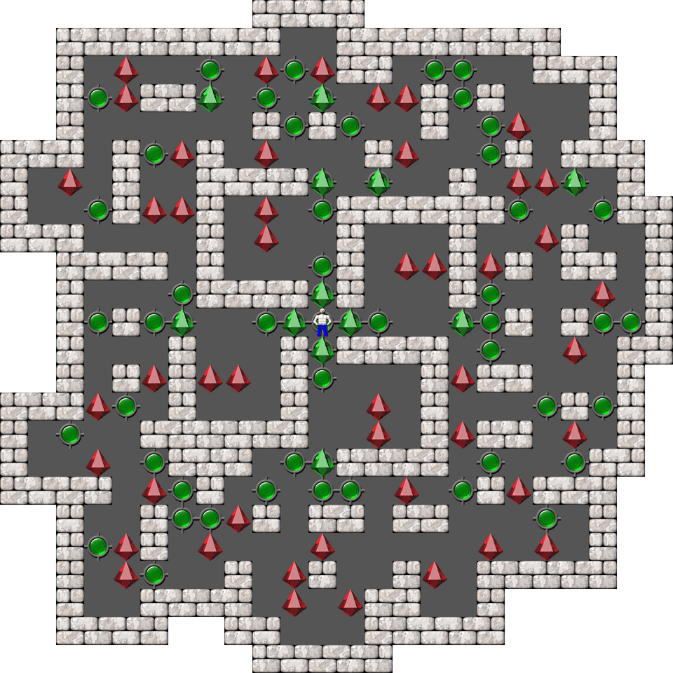 Sokoban Mass Remodel level 1653